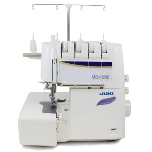 Juki MO1000 features air threading system. 